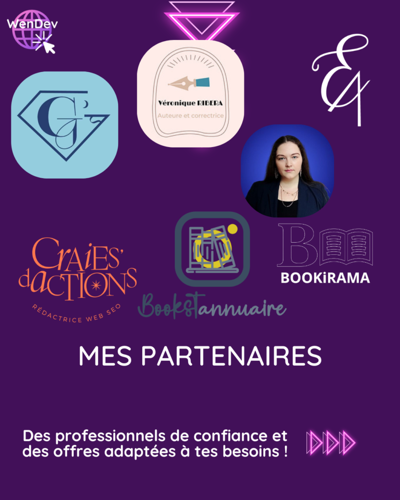 💜Mes partenaires pro du monde littéraire au service de ton livre ! 📖